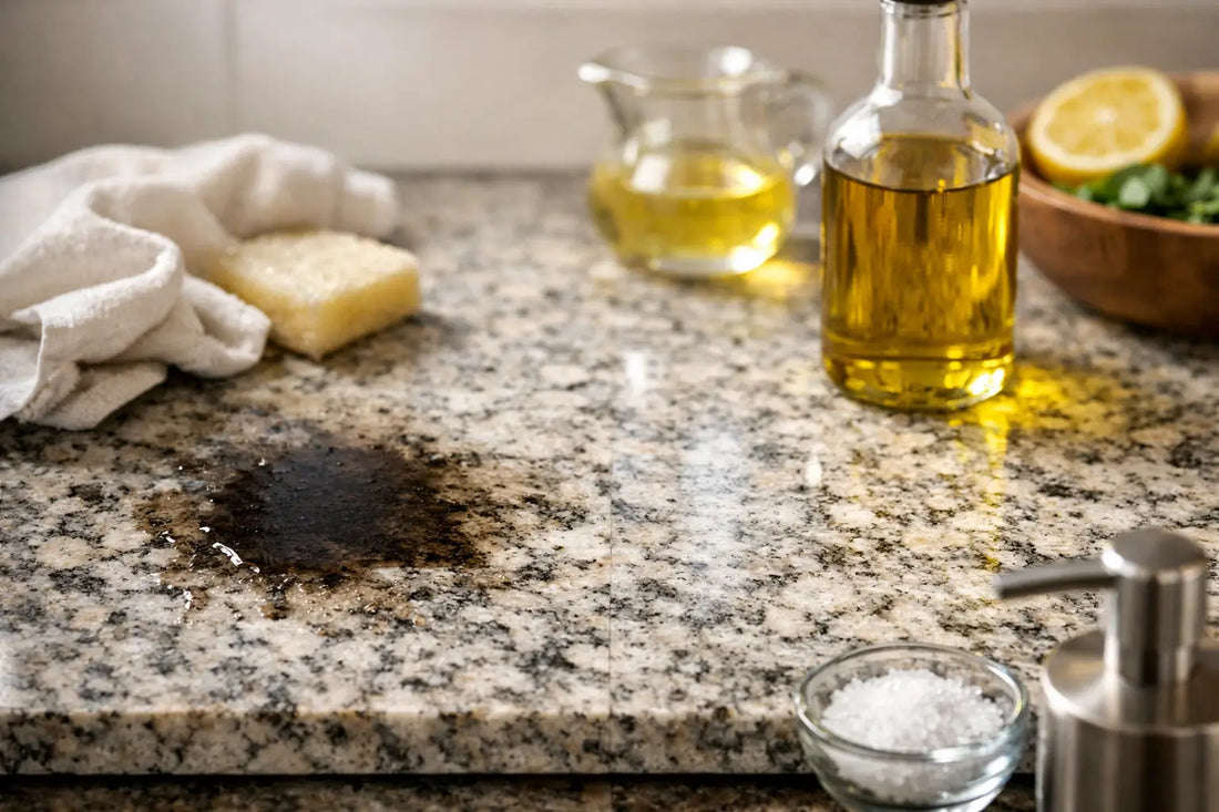 Cómo evitar manchas de aceite en granito