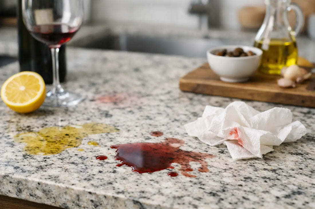 ¿Por qué se mancha el granito de cocina?
