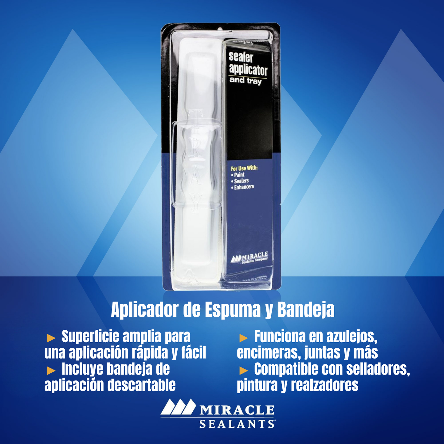 Mira Brush- Aplicador y charola desechable - Miracle Sealants