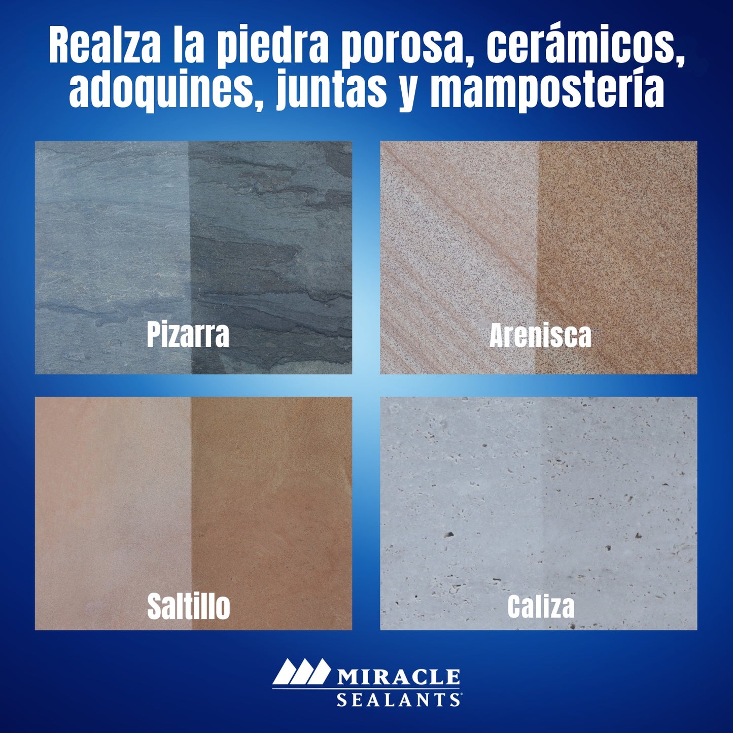 511 Seal & Enhance -Sellador apariencia húmeda para mármoles y granitos -  Miracle Sealants